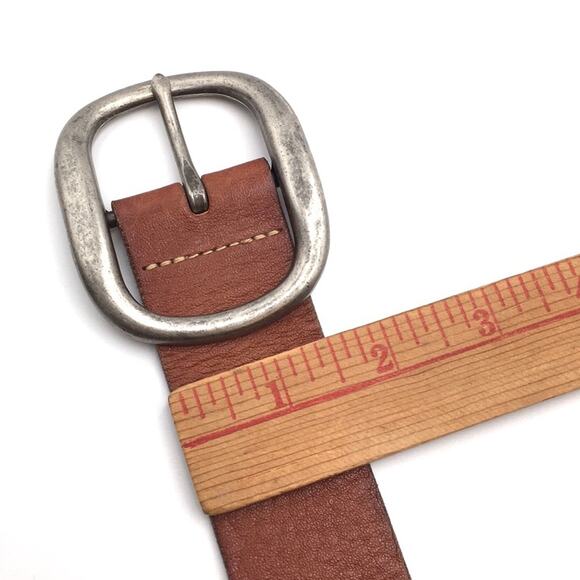 Fossil brown studded boho belt wear missing studs
